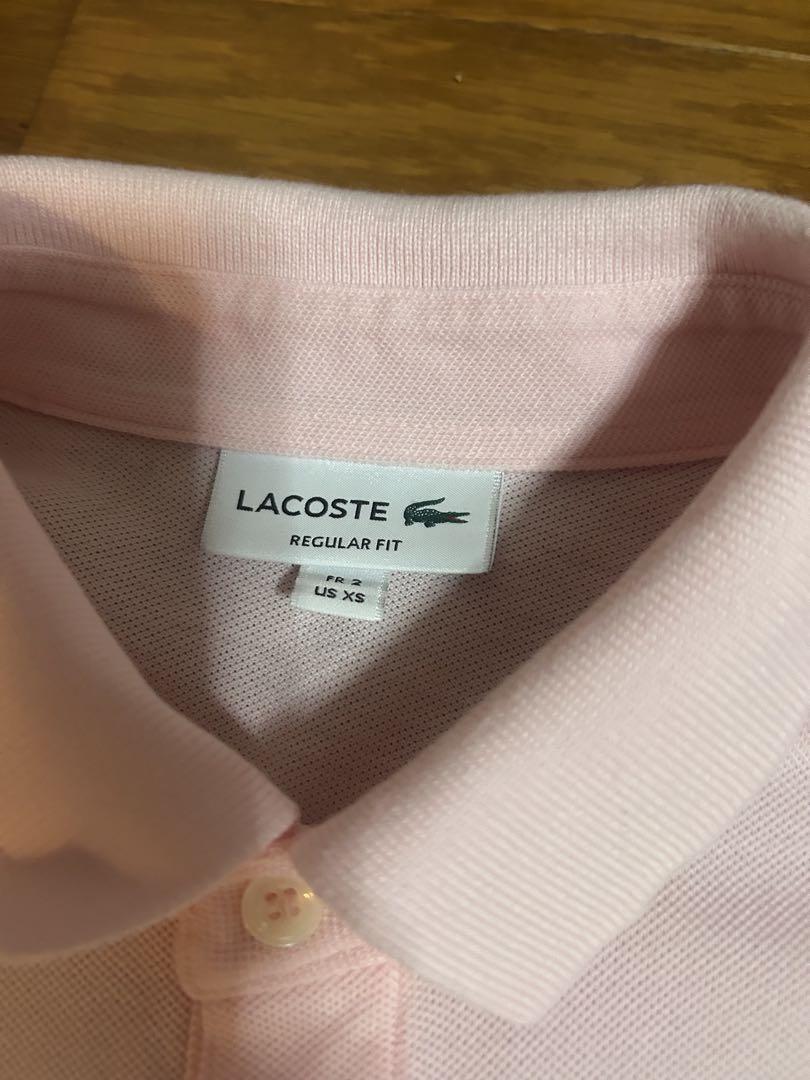 LACOSTE ラコステ レギュラーフィット ポロシャツ Sピンク