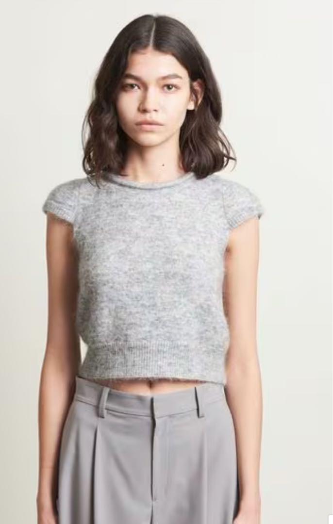 Attisetion mohair knit 半袖ニット