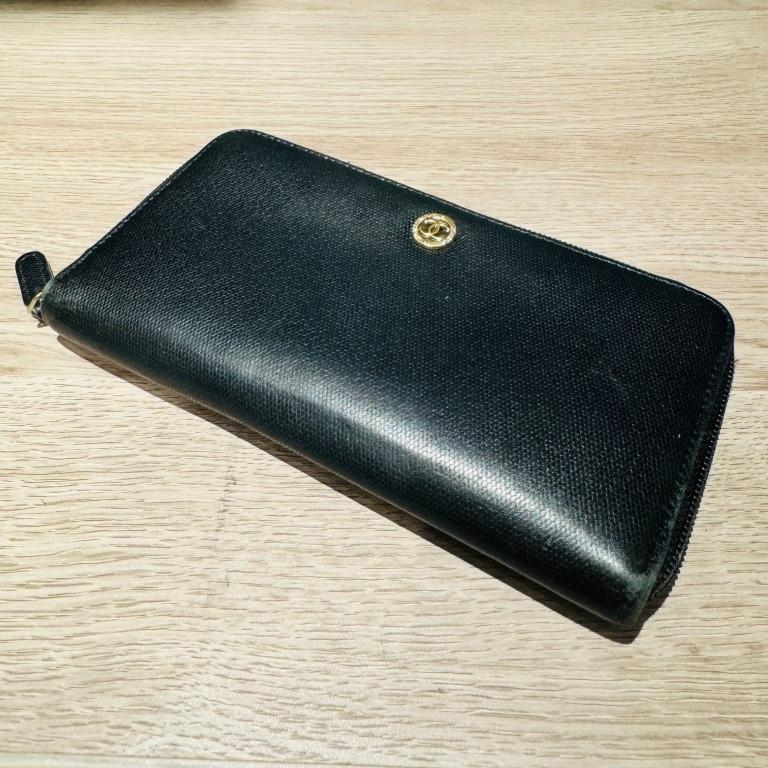 CHANEL シャネル ラウンドファスナー 長財布 黒 ブラック