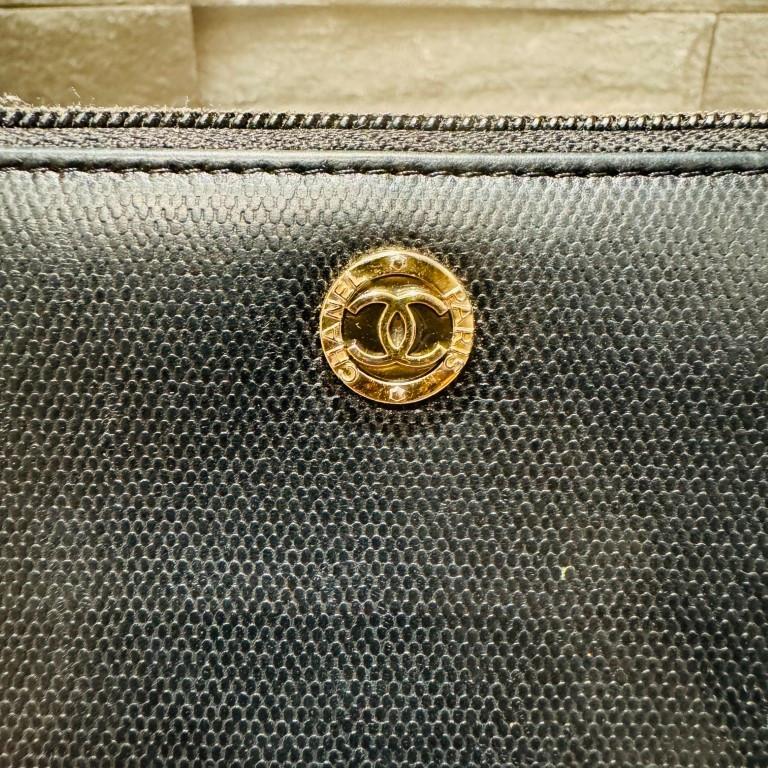 CHANEL シャネル ラウンドファスナー 長財布 黒 ブラック