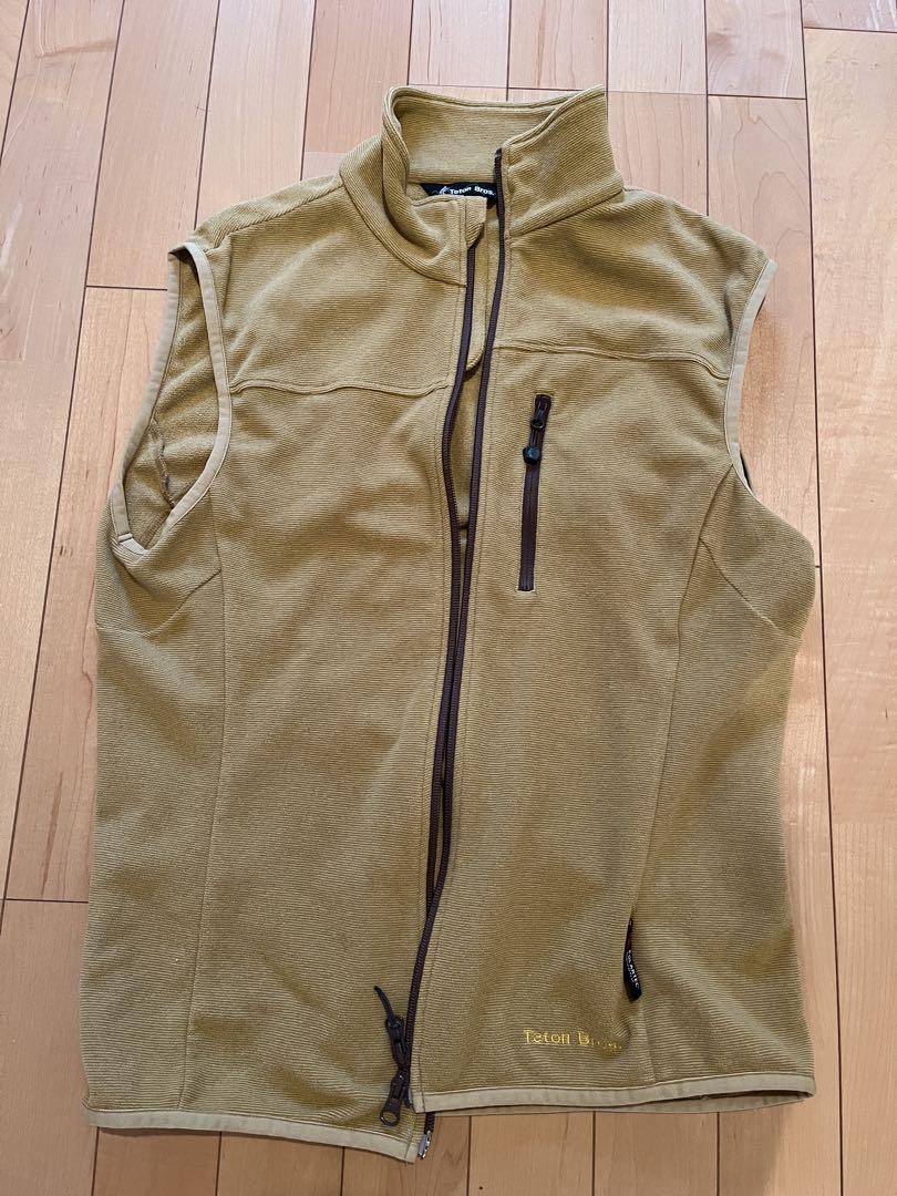 Teton Bros. カーキ ジップアップベスト L
