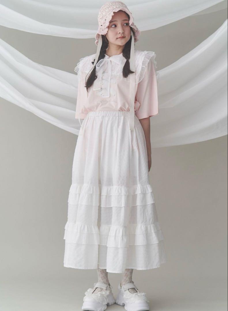 メリージェニー スニーカー 白シューズ レース merryjenny