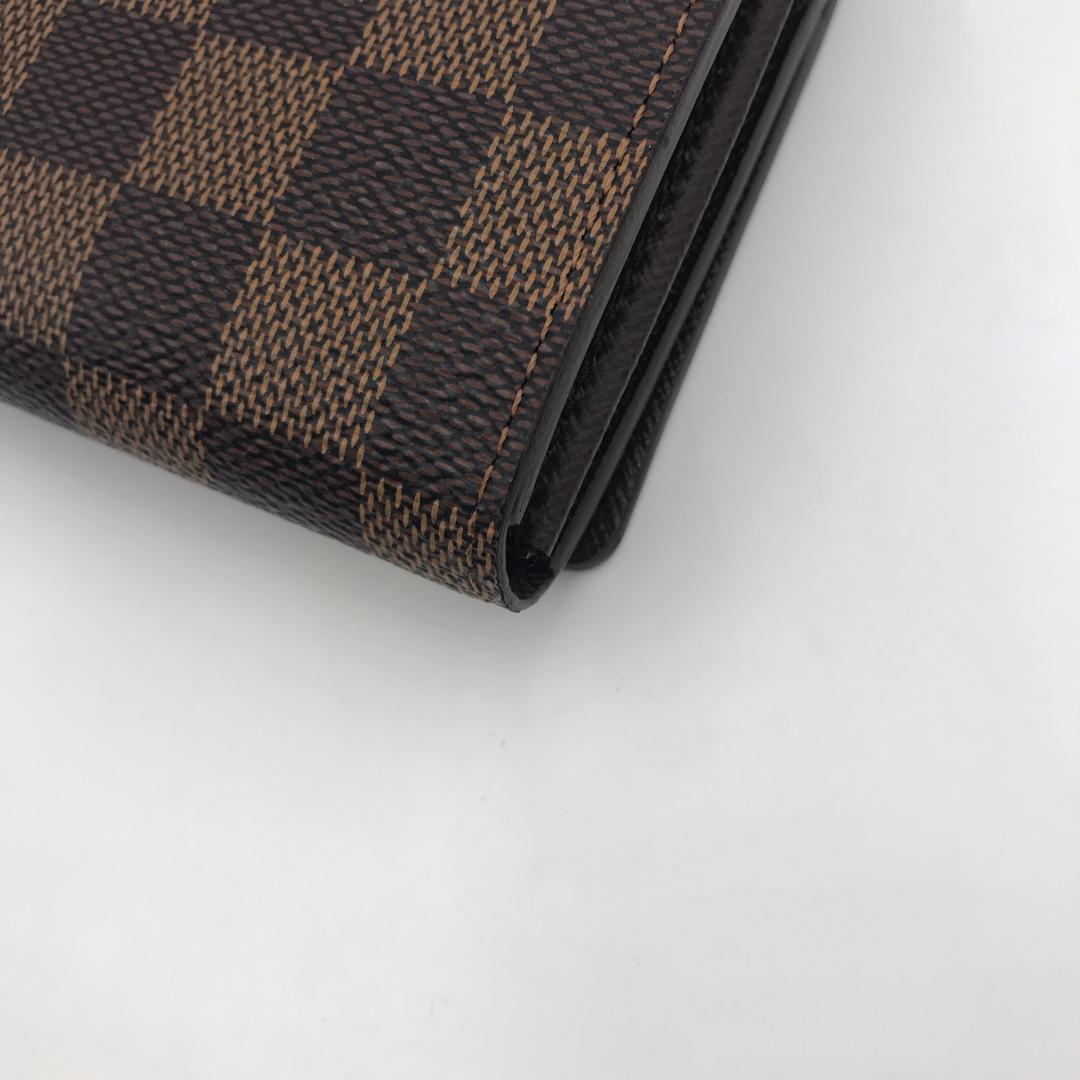 【極美品】 ルイヴィトン ダミエ ポルトモネ ビエ トレゾール 折り財布