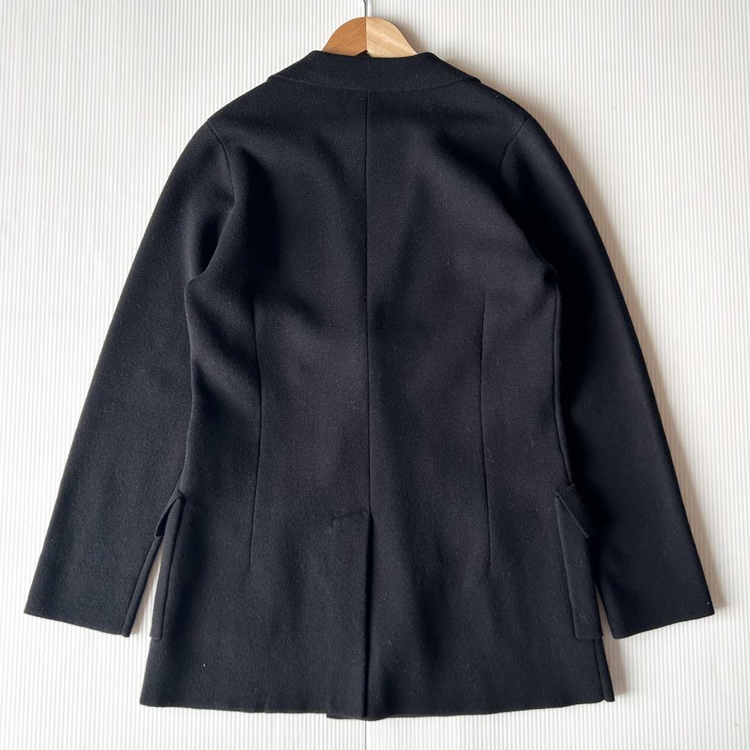 美品✨EPOCA ミラノリブ　ニットジャケット ブラック　40