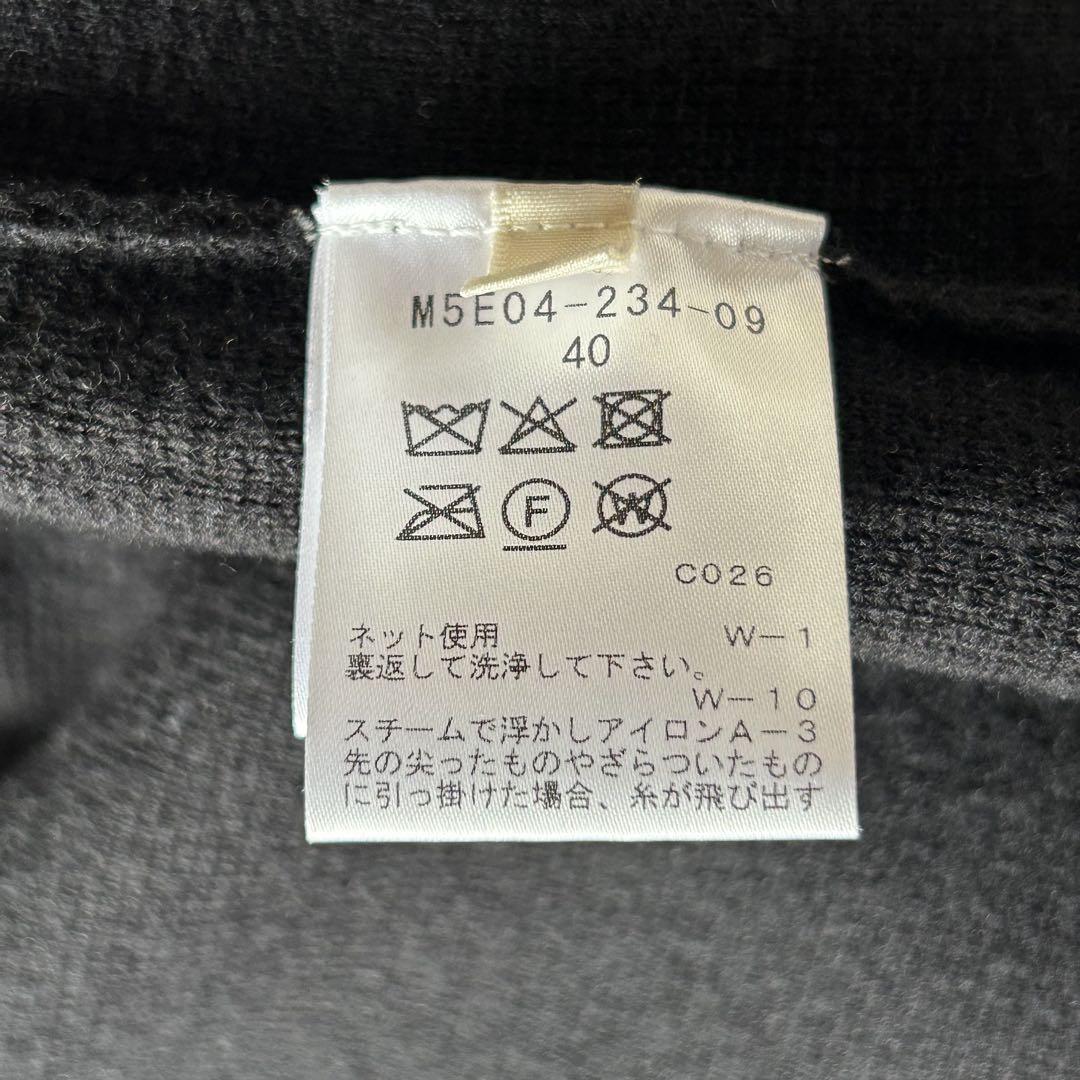 美品✨EPOCA ミラノリブ　ニットジャケット ブラック　40