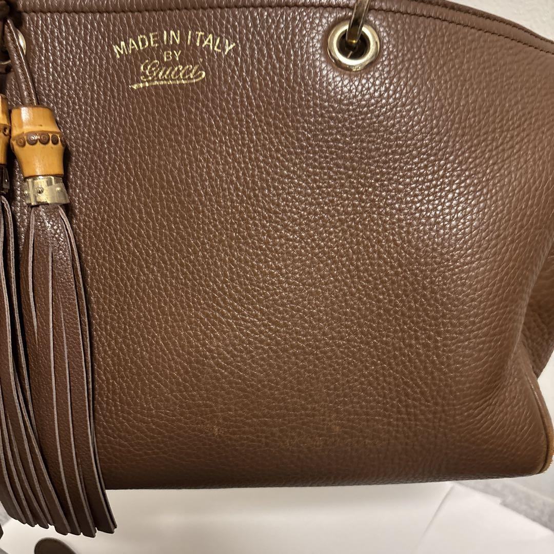 GUCCI　バンブー　バッグ　フローラル柄限定