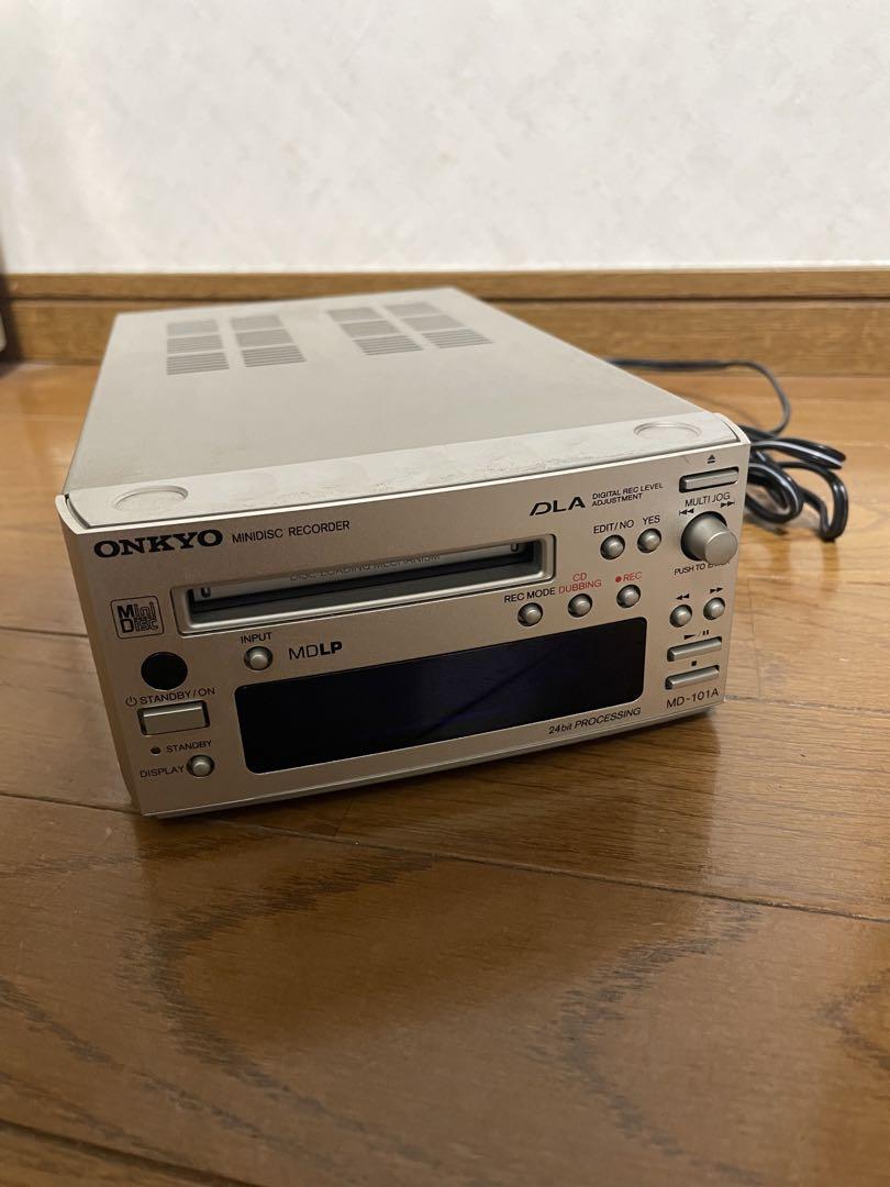未使用 ONKYO MD-101A MDデッキ 取説CD付 MDレコーダー（ONKYO