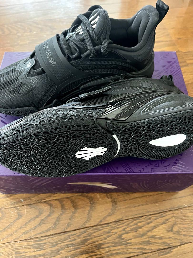 新品未使用Anta Kai1 Black Warrior US8.5 カイリー