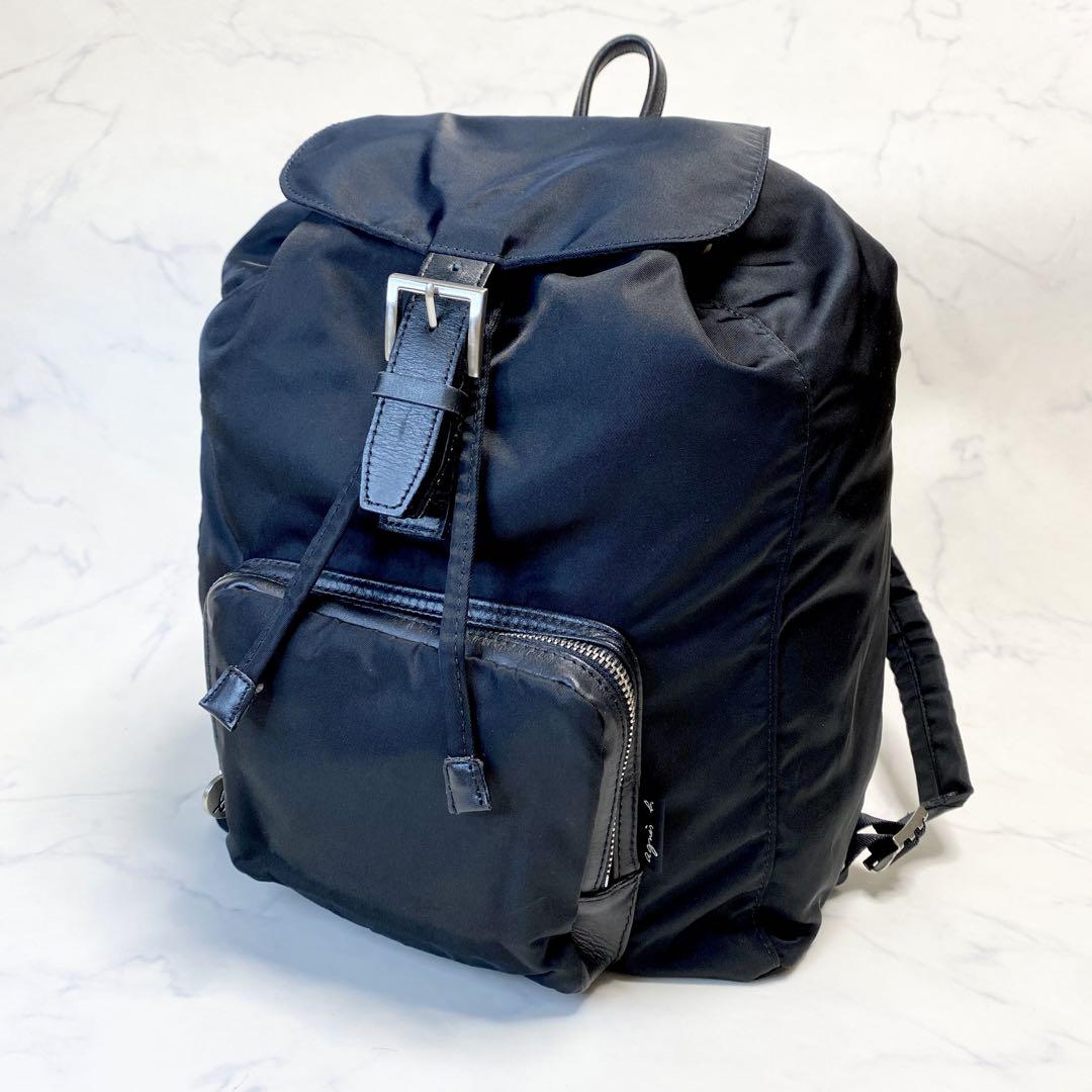 ✨美品　アニエスベーボヤージュ　リュック　ナイロン　ロゴ　ブラック