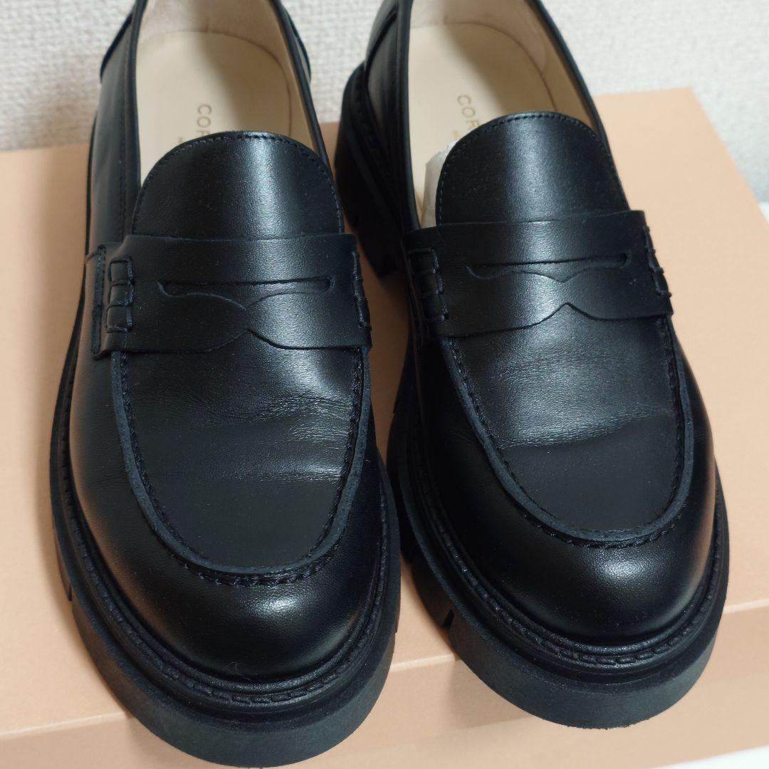 1回のみ着用】CORSO ROMA9 タンクソールベーシックローファー 35
