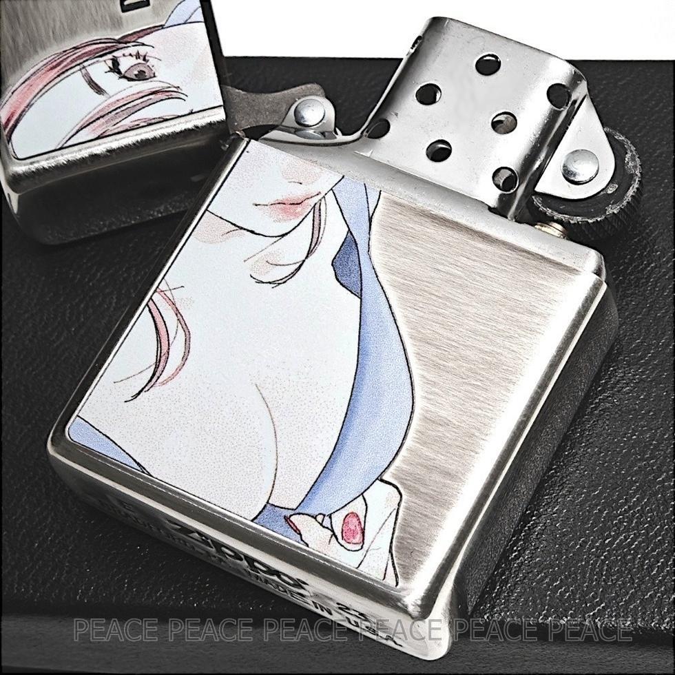 ZIPPO ライター モエガール セクシー パープル＆シルバー ジッポー
