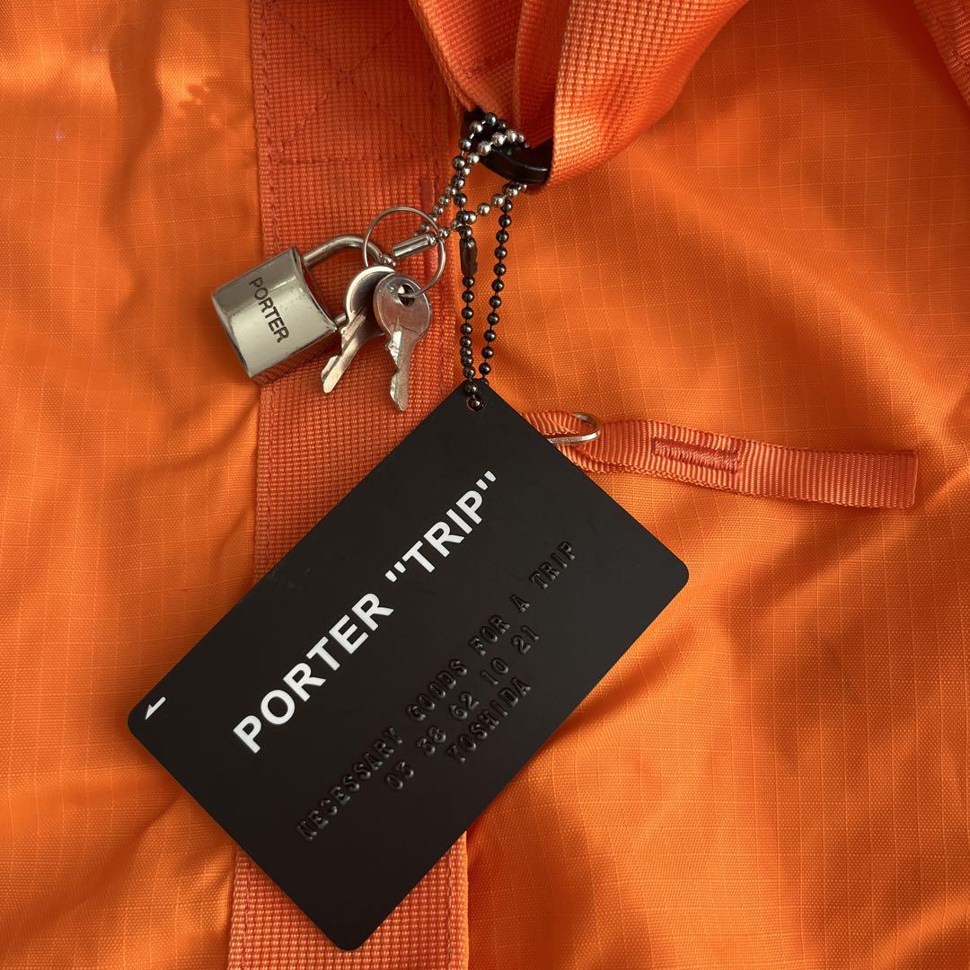 PORTER TRIP ボストンバッグ オレンジ
