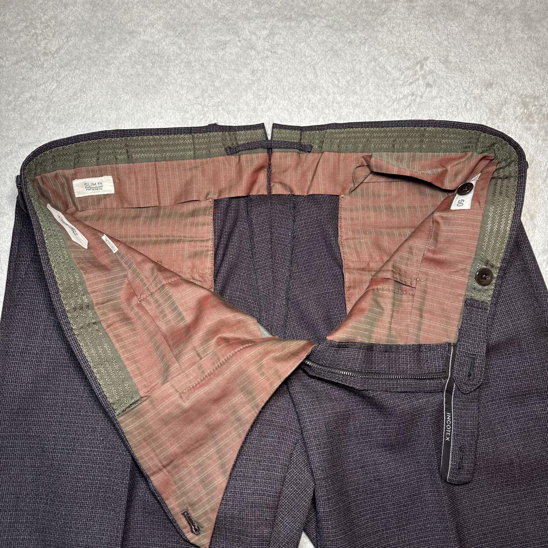 大人気新品 クリーニング済インコテックススラックスブラウン50 XL パンツ
