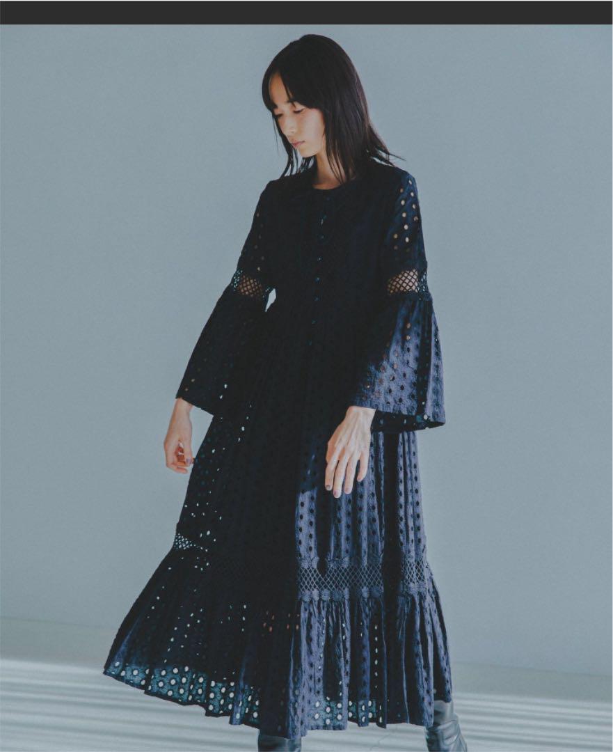 在庫格安 Freada カットワーク刺繍ワンピース FVDCk-m10405829678 フリーダ 正規店新作