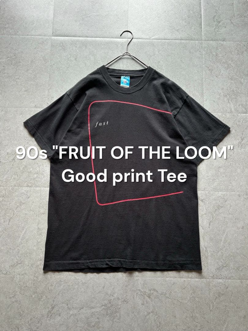 90s USA製 100%コットン good print 企業Tシャツソリッド