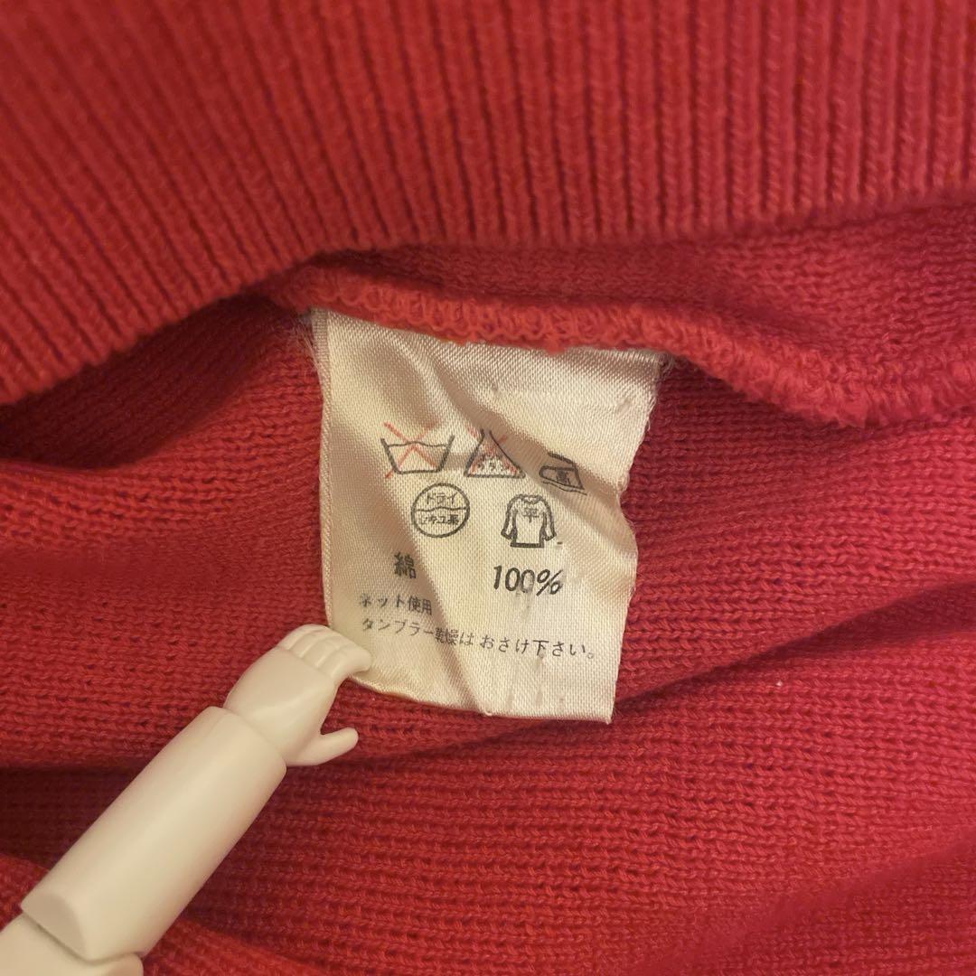 OLD CELINE 希少 ロゴ刺繍 半袖 コットンニット 月桂樹に錨