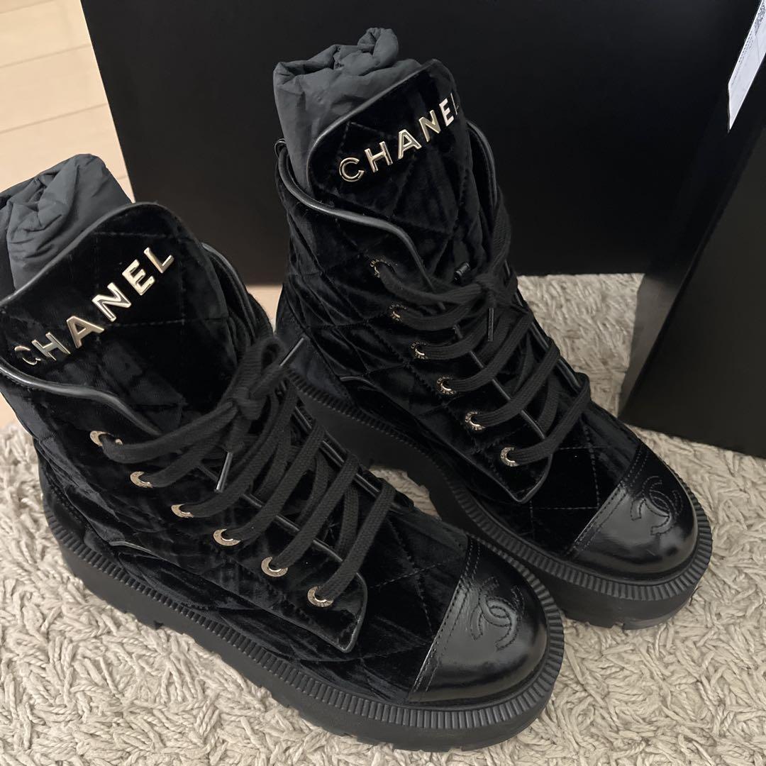 CHANELブーツ Combat Boots 37