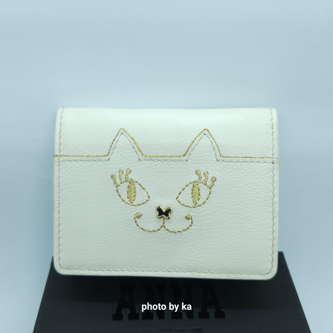 アナスイ 新品 ANNA SUI ミニ財布 マイティティ 猫 未使用 ホワイト アナスイ 新品 ANNA SUI ミニ財布 マイティティ 猫 未使用