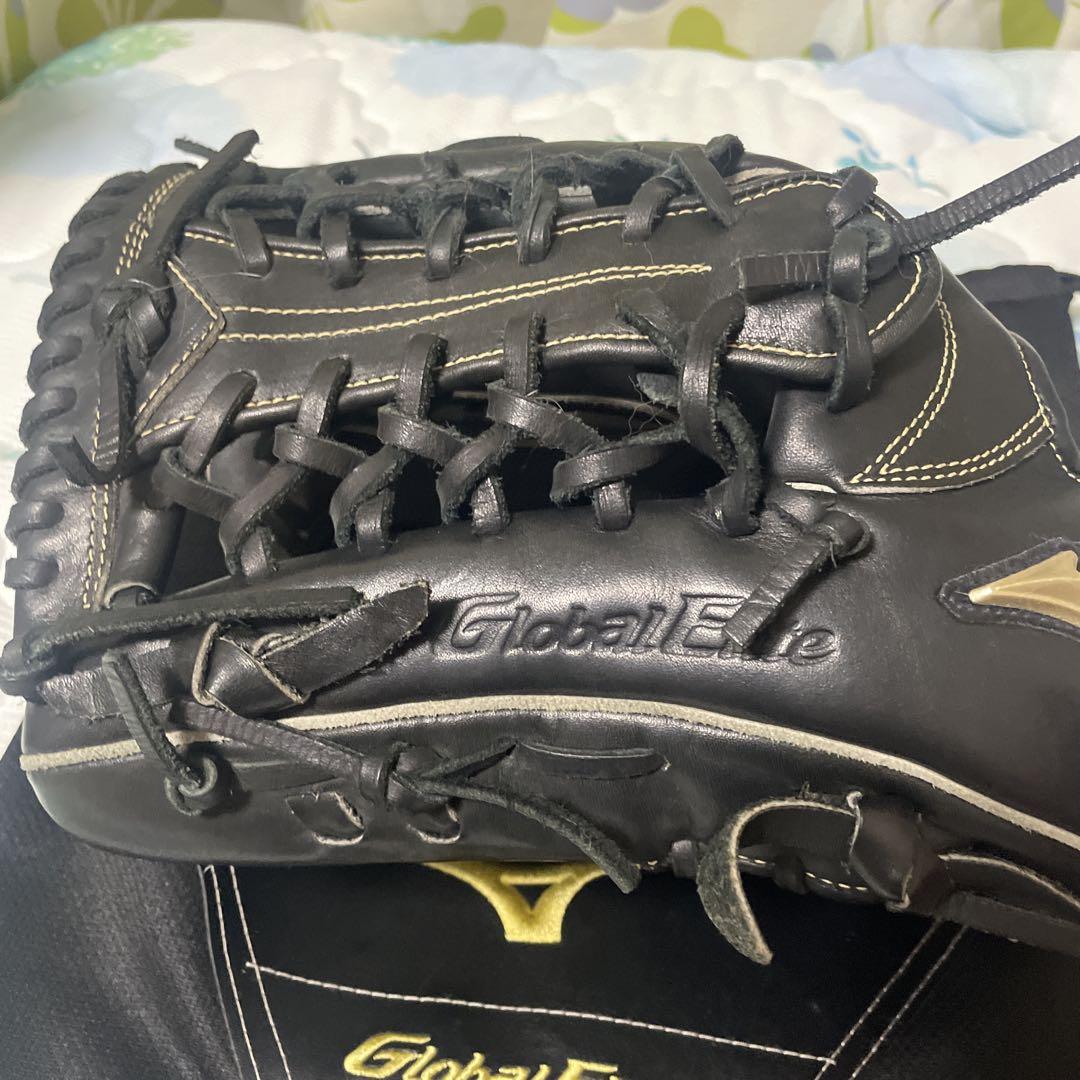 左利き用‼️Mizuno Global Elite 軟式グローブ ブラック