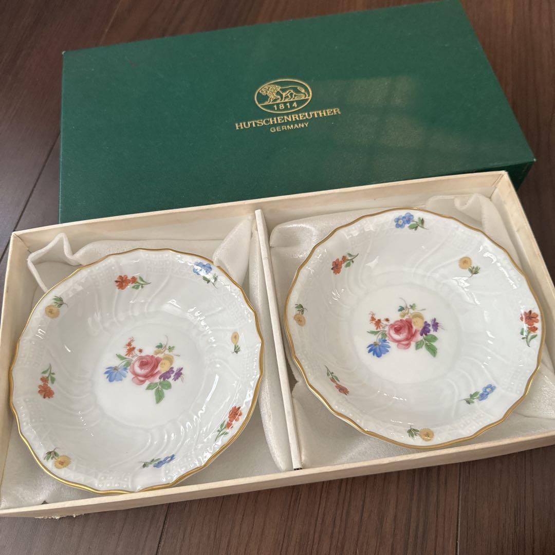 ほぼ未使用HUTSCHENREUTHERフッチェンロイター約33.5cmプレート Hutschenreuther 未使用品 プレート フッチェンロイター 1998年