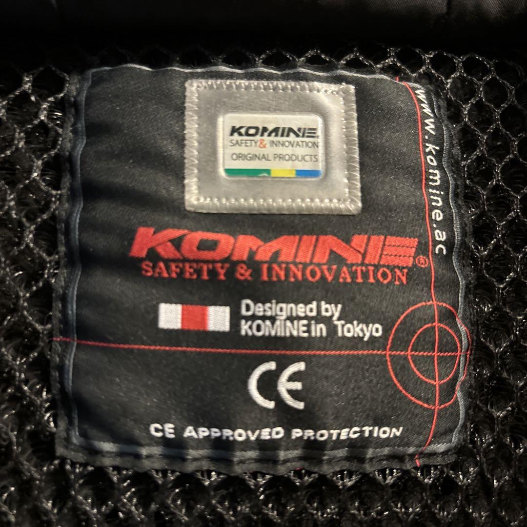 KOMINE バイクジャケット Mサイズ ブラック 迷彩柄 CE認証