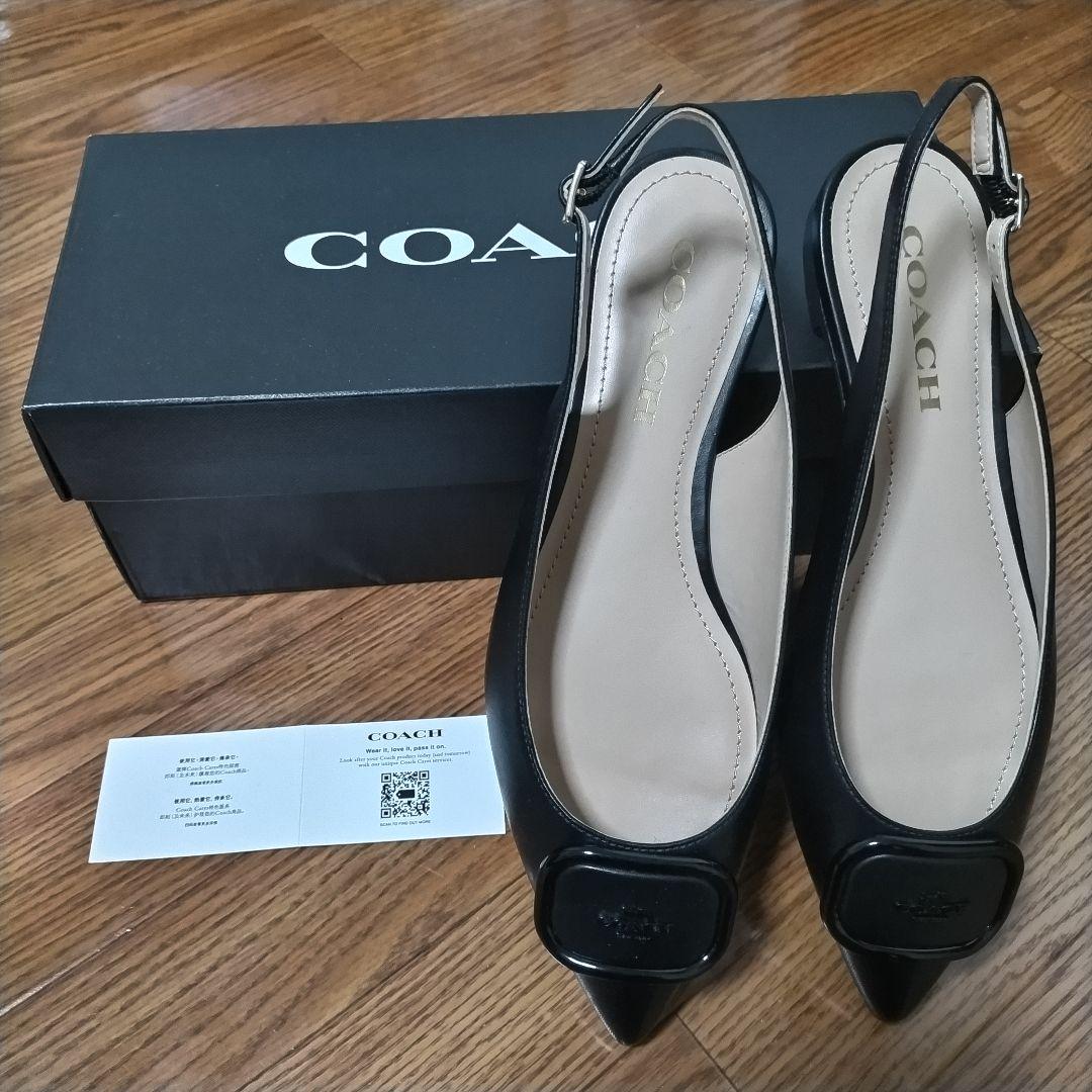 コーチ】COACH♡新品♡エレガント♡スリングバックミュール【6
