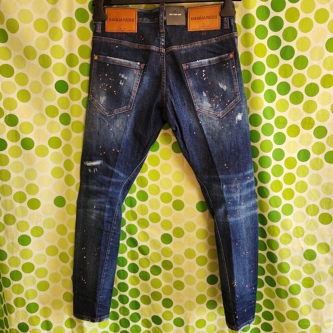 新品 Dsquared2 2022aw セクシーツイスト 44 ダブルパッチ