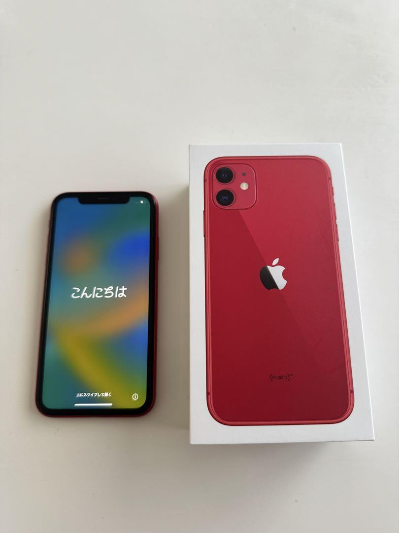 Apple - iPhone 11 (PRODUCT)RED 64 GB au SIMロックなし iPhone 11 (PRODUCT)RED 64 GB au SIMロックなし（安心保証