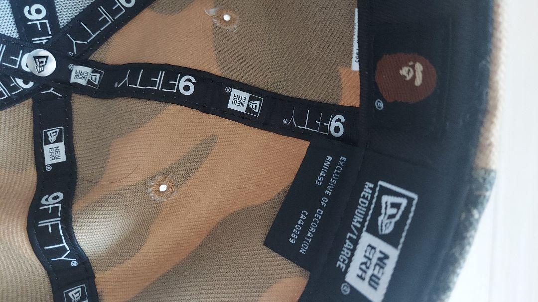 A BATHING APE 迷彩キャップ　ニューエラ