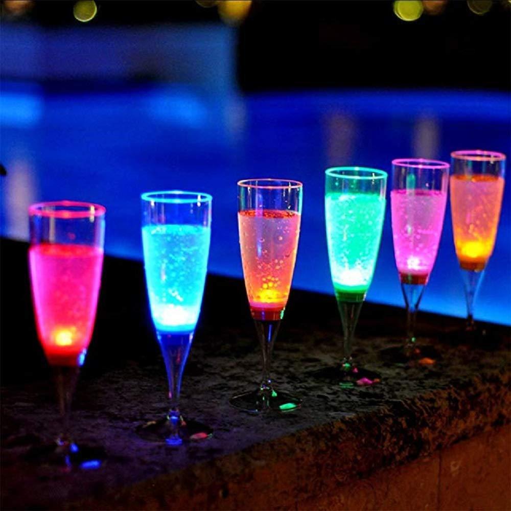 LEDシャンパングラス 6個セット 液体感知