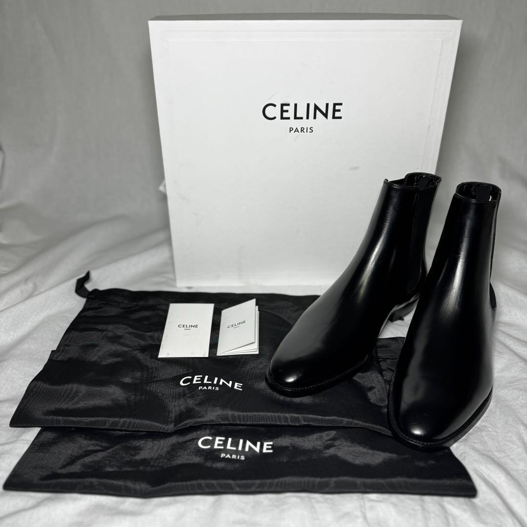 【定価16万】CELINE チェルシーブーツ ブラック カーフスキン EU44