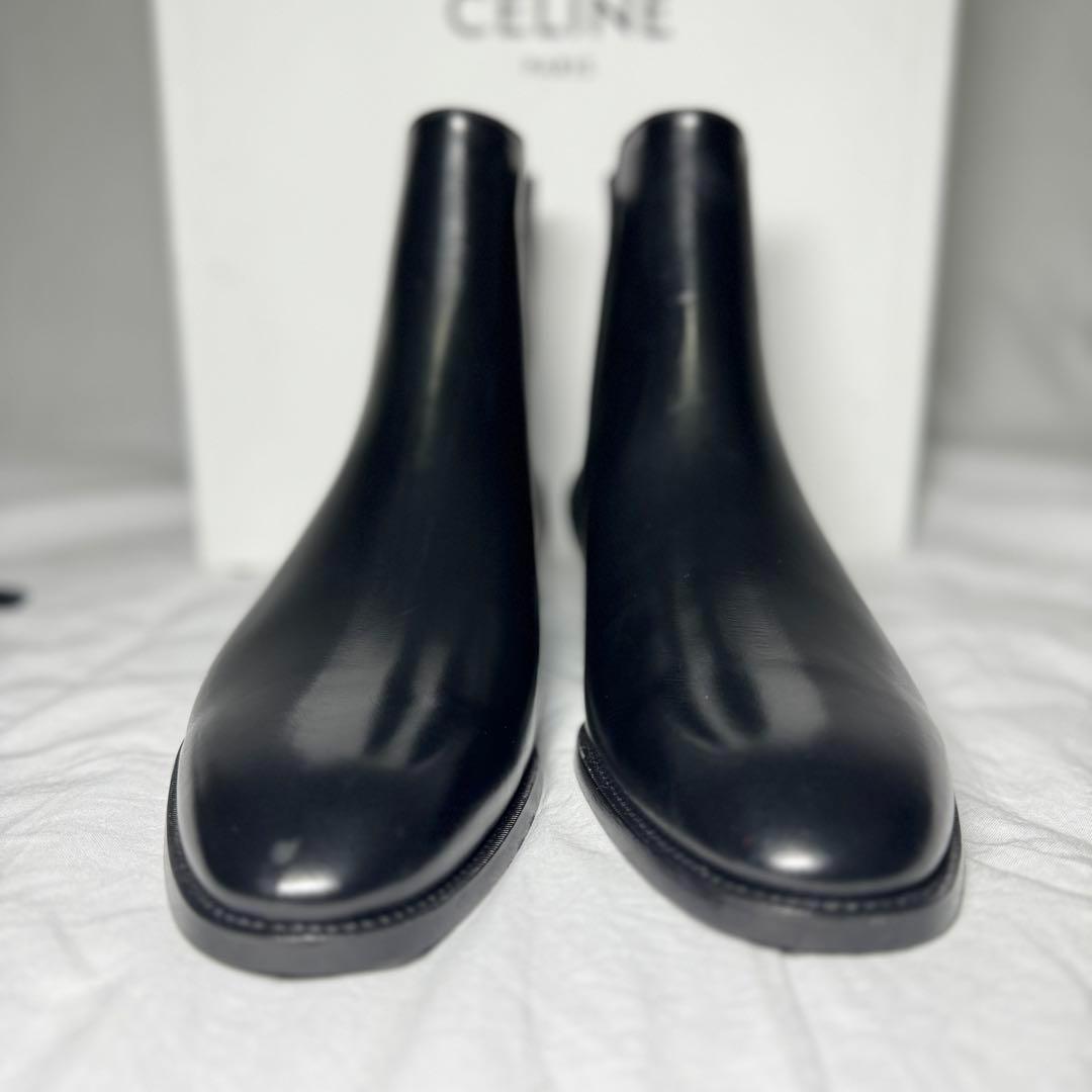 【定価16万】CELINE チェルシーブーツ ブラック カーフスキン EU44