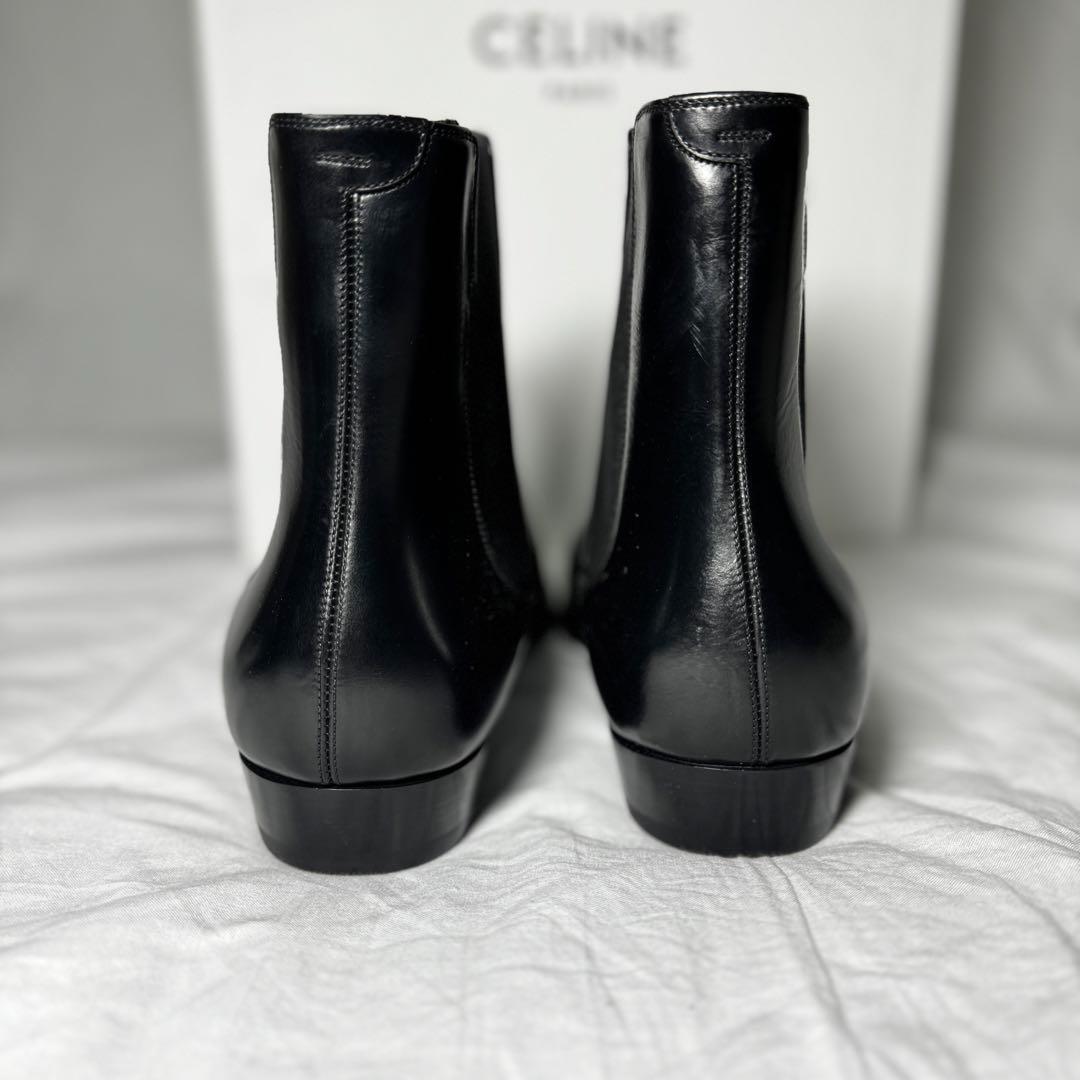 【定価16万】CELINE チェルシーブーツ ブラック カーフスキン EU44