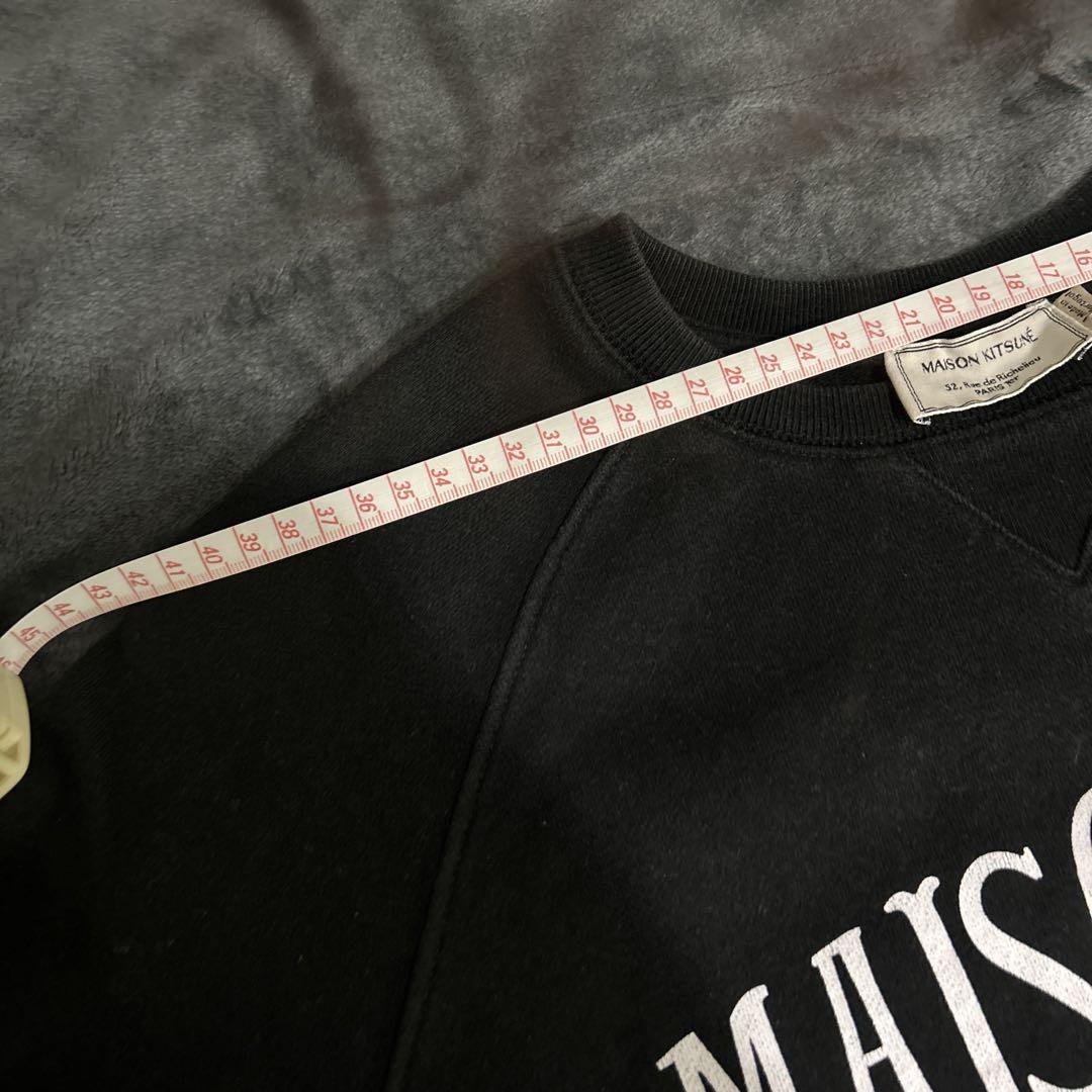 【最終大幅値下げ中】MAISON KITSUNÉ 黒 トレーナー XS