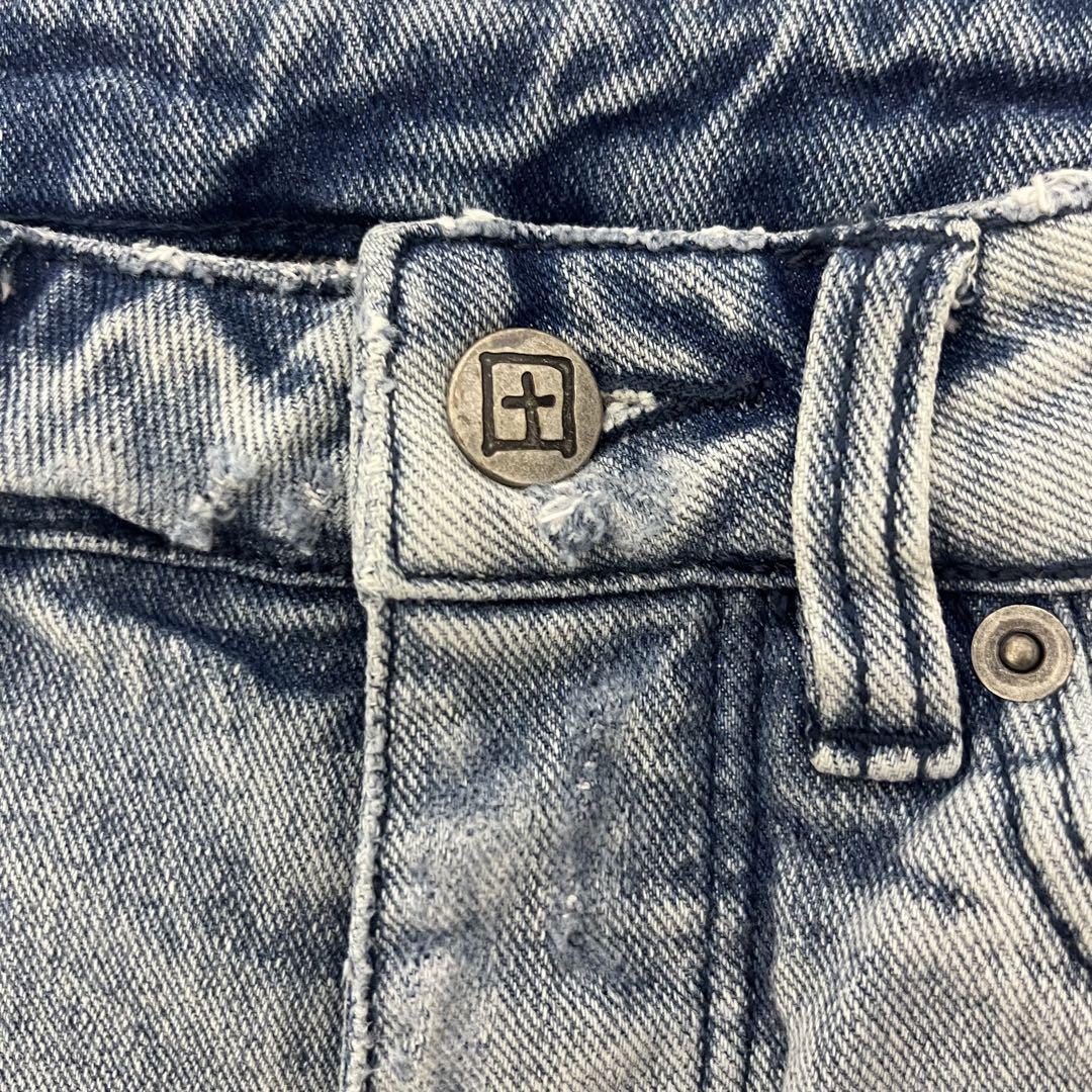Ksubi スビ スキニー デニム ダメージ クラッシュ パンツ カットオフ