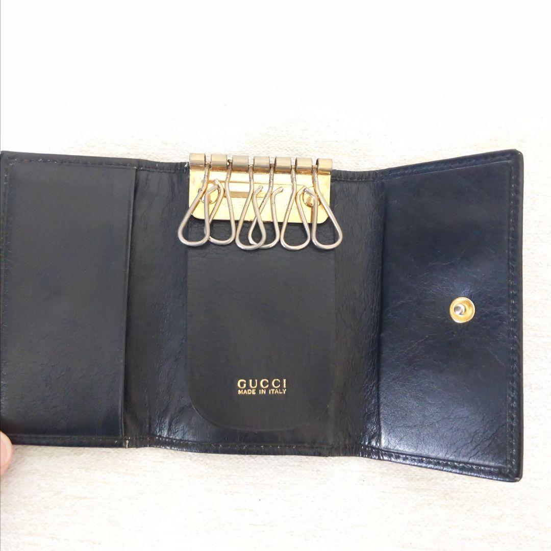 83%OFF!】 GUCCI グッチ バンブー 6連キーケース ブラック キーケース