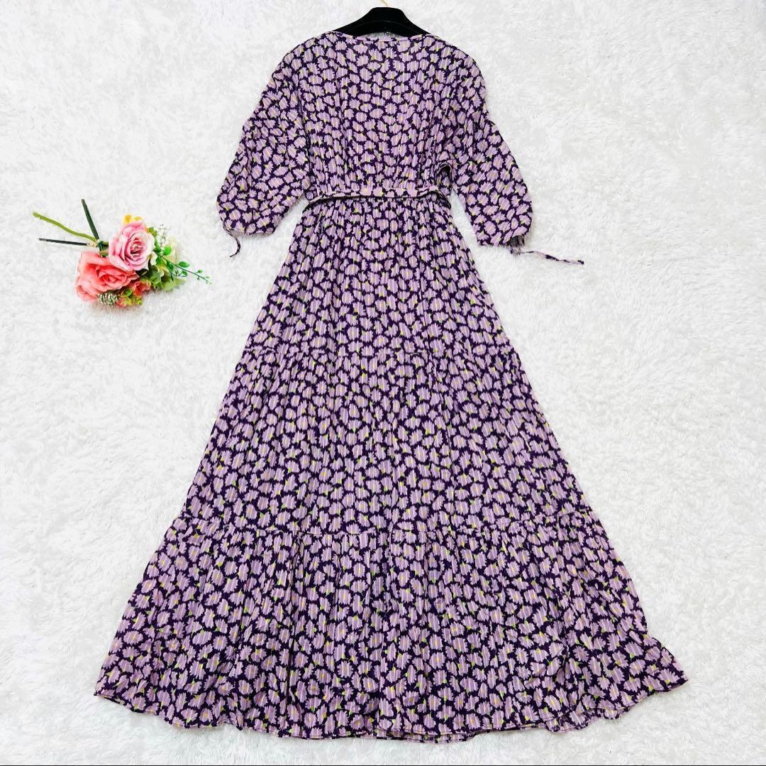人気のクリスマスアイテムがいっぱい！ ケイトスペード ♡美品♡ マキシワンピース ベルト 花柄 ワンピース