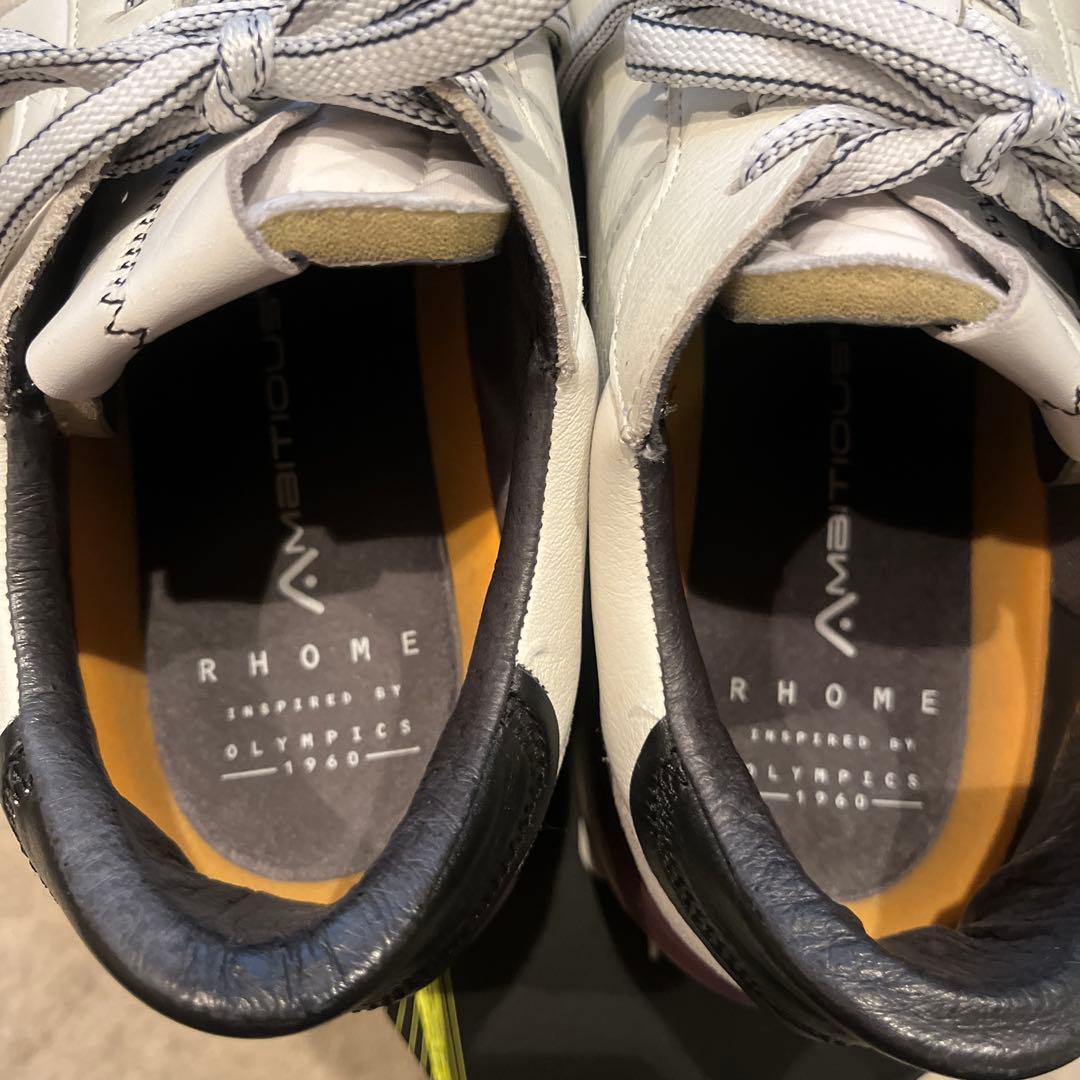 AMBITIOUS RHOME スニーカー 白 27.5 本革 箱有 メンズ AMBITIOUS RHOME スニーカー 白 27.5 本革 箱有 メンズ