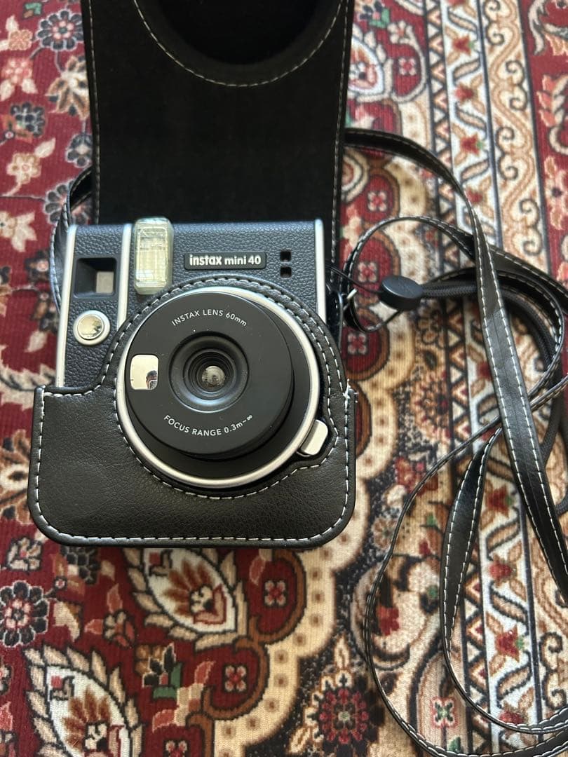 FUJIFILM instax mini 40 チェキ 本体 純正レザーケース付