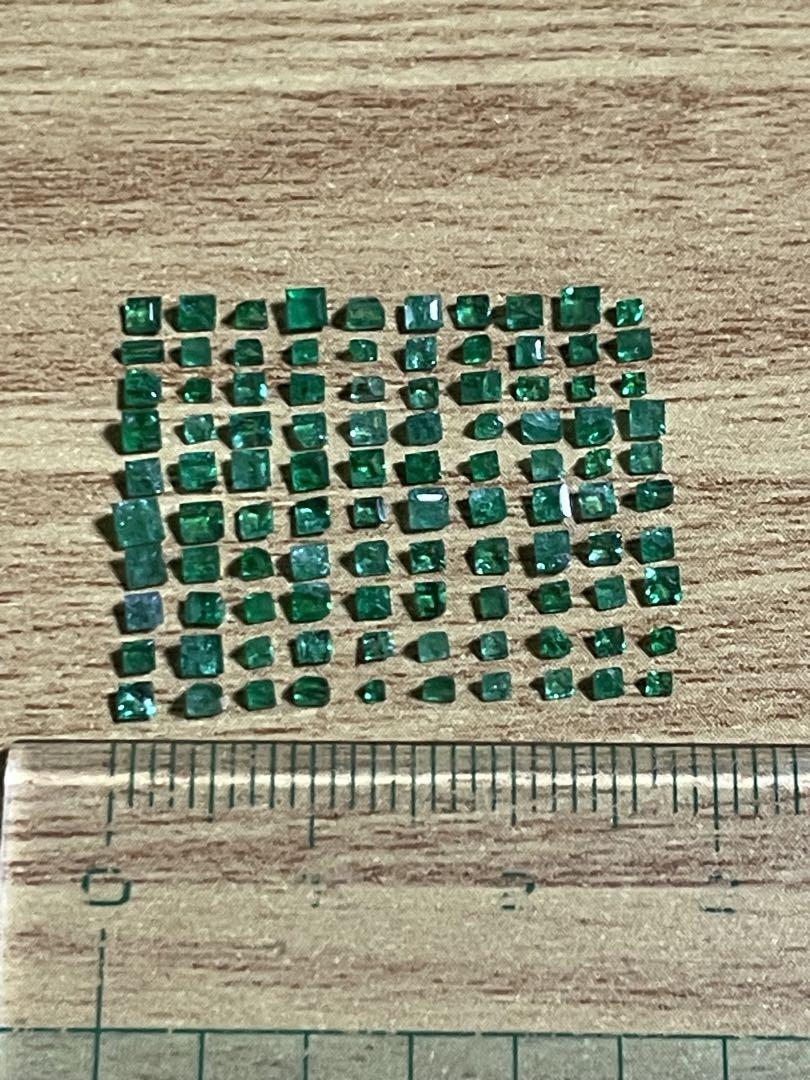 ハンドメイドアクセサリーご制作用エメラルド＆グリーン系統ミックスルースセット11