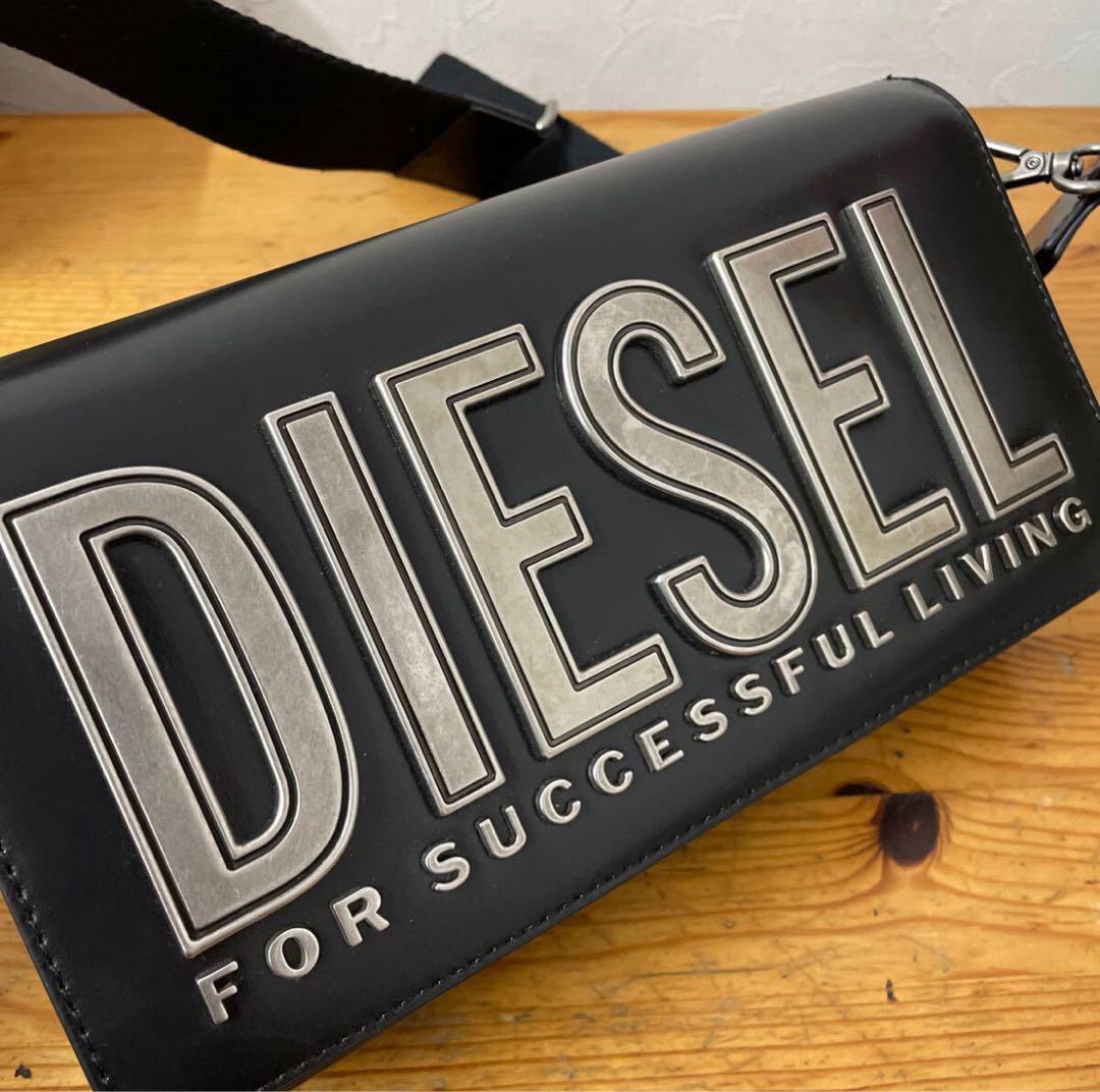 M*U様 DIESEL レザーショルダーバッグ ブラック