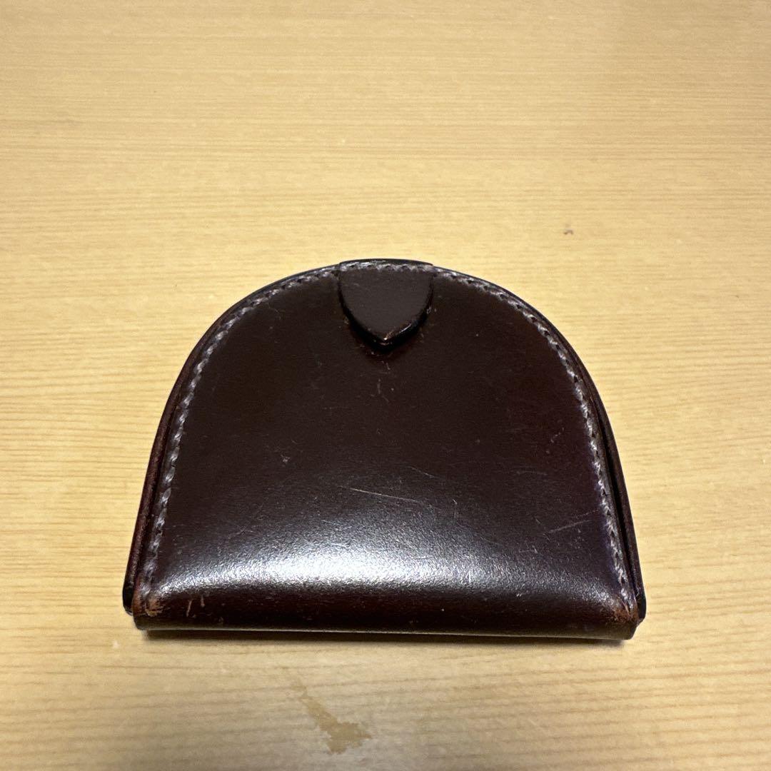 土屋鞄　コードバン 馬蹄型小銭入れ