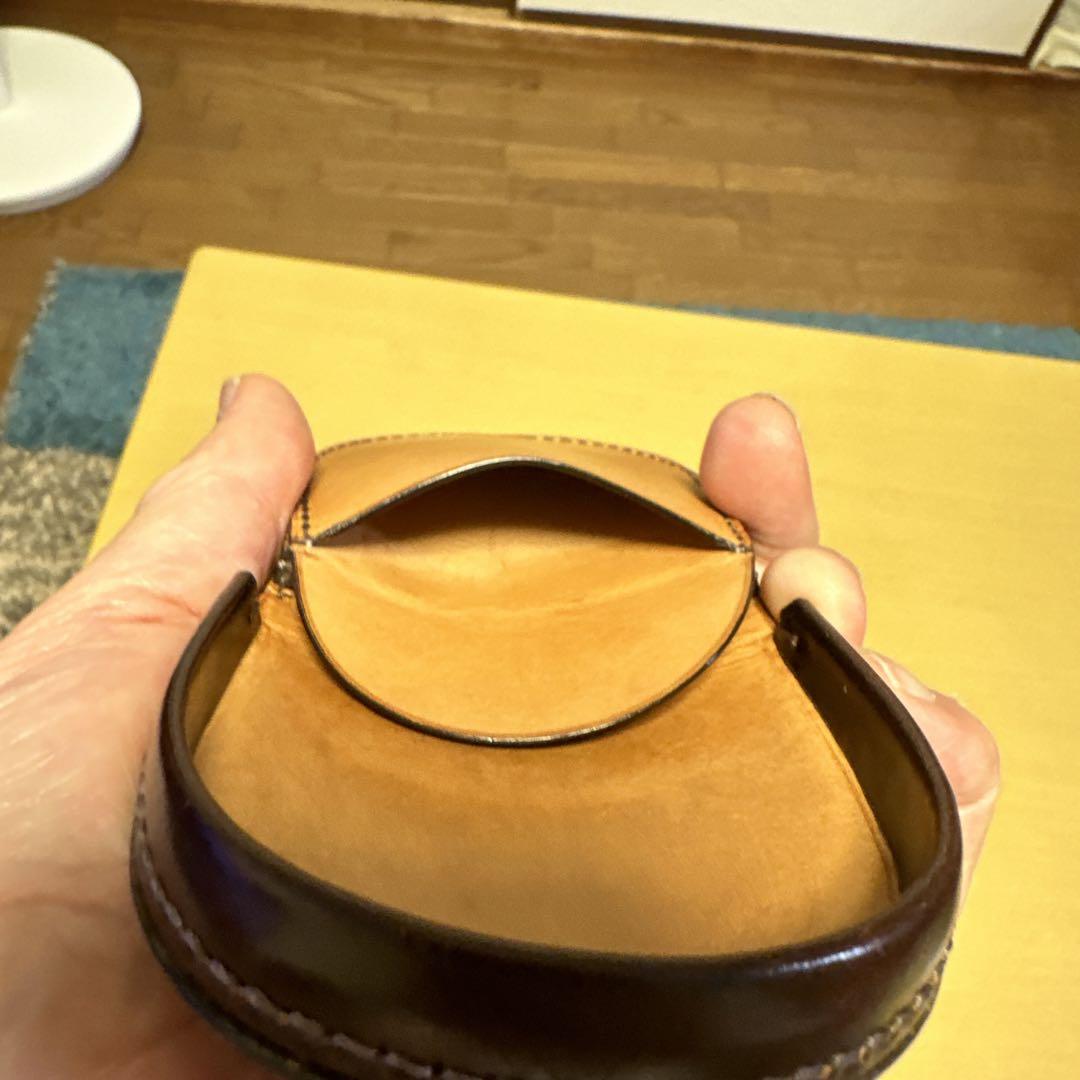 土屋鞄　コードバン 馬蹄型小銭入れ
