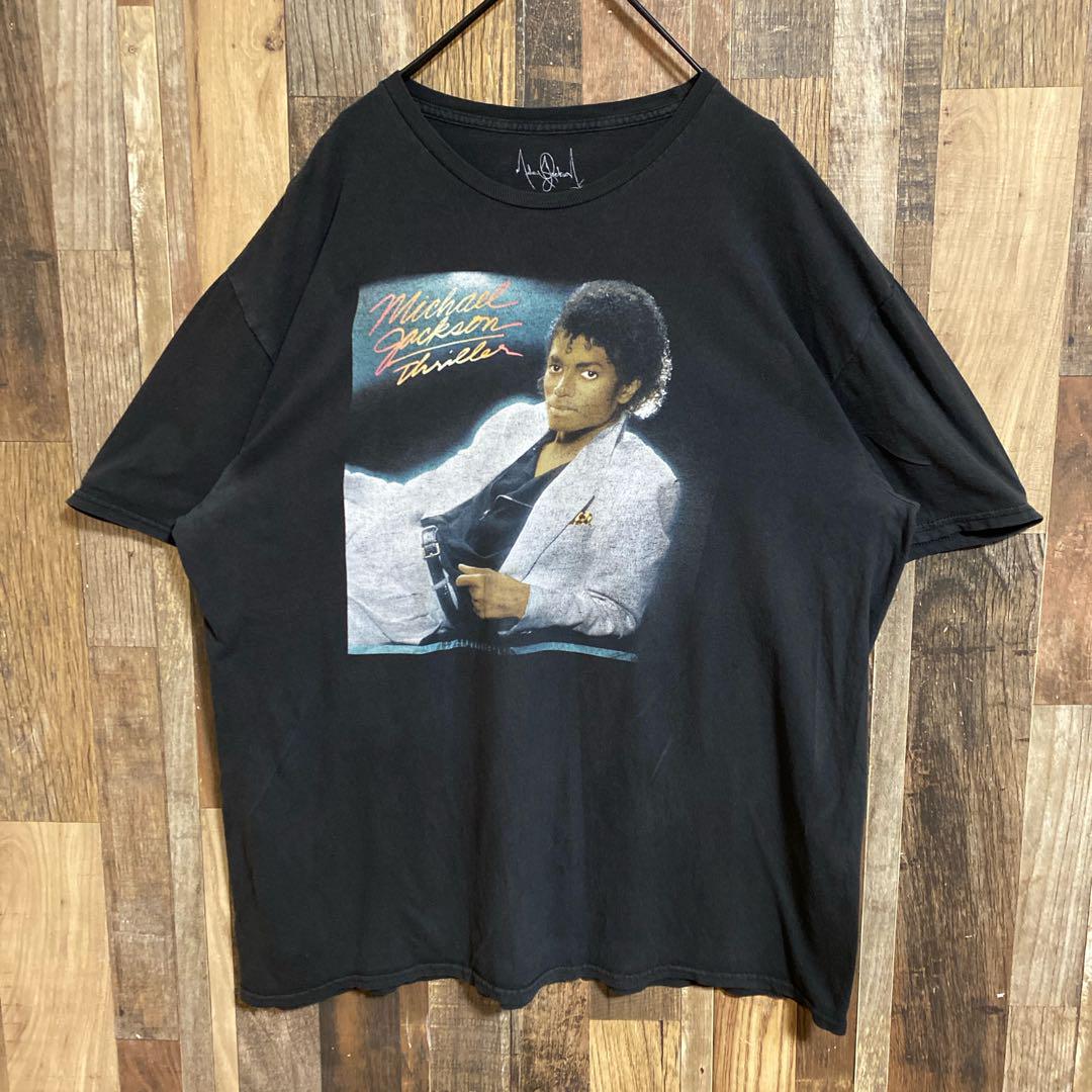 マイケルジャクソン スリラー フェード Tシャツ ブラック XL