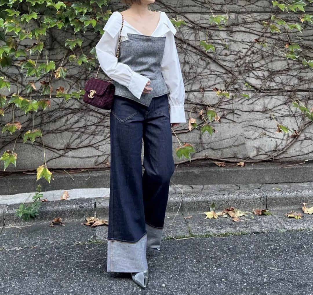 新品　cygne ビスチェ Marc ネップツイード　1
