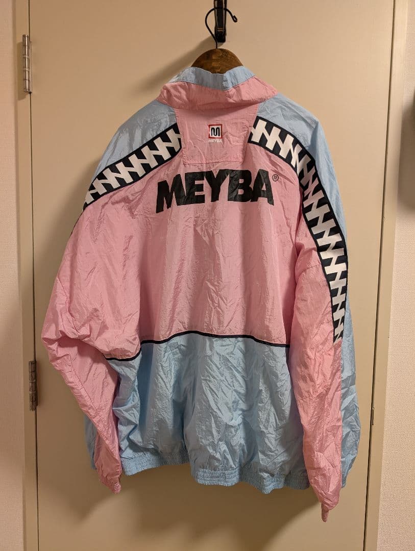 MEYBA ナイロンジャケット SHELL JACKET ピンク/ブルー XL MEYBA ナイロンジャケット SHELL JACKET ピンク/ブルー XL