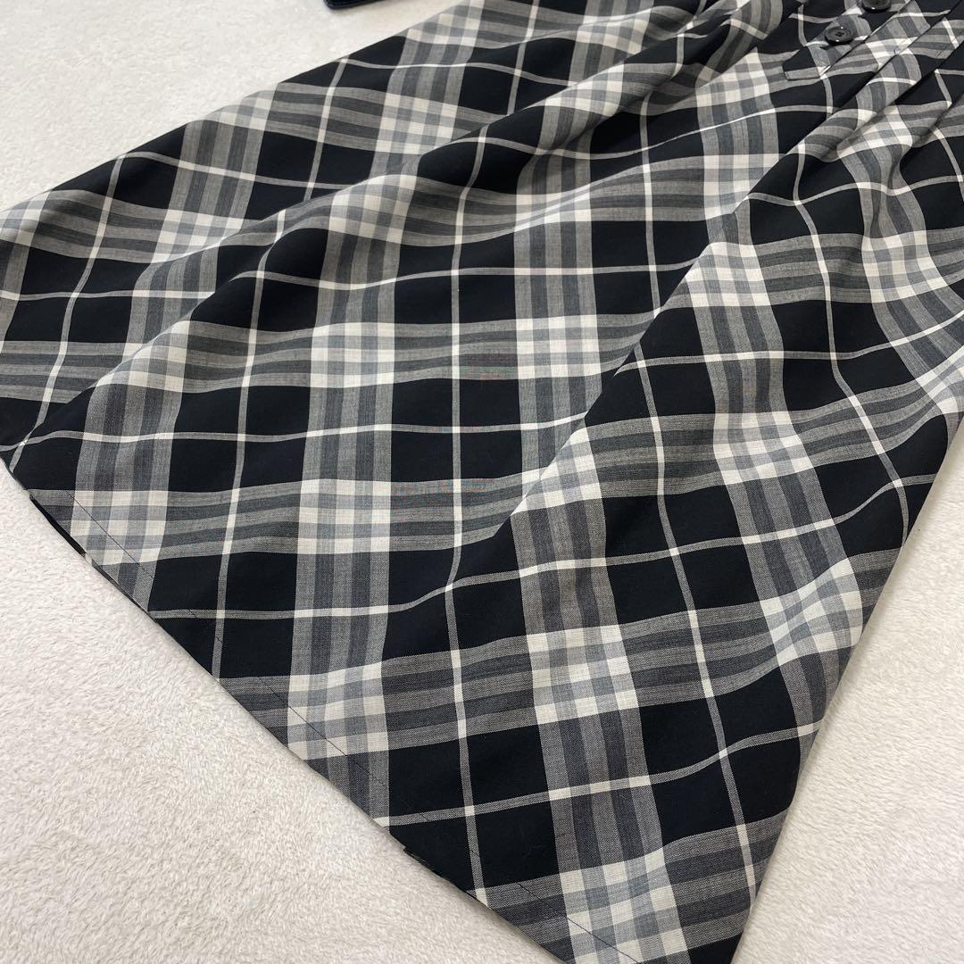 BURBERRY BLUE LABEL ワンピース チェック ブラック M - メルカリ