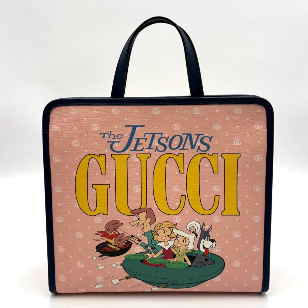 極美品✨ GUCCI グッチ チルドレンズ PVC×レザー ハンドバッグ