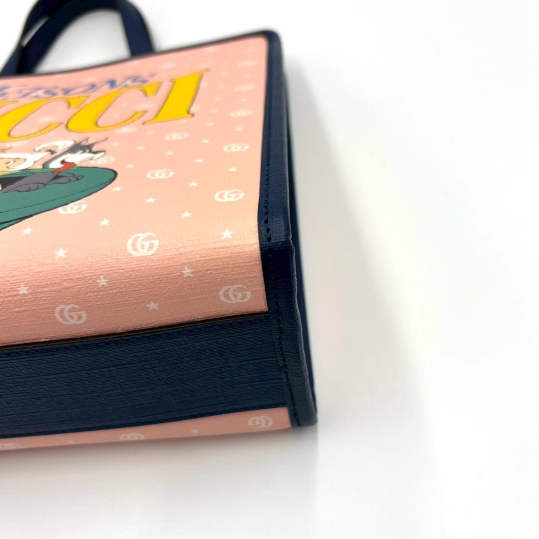 極美品✨ GUCCI グッチ チルドレンズ PVC×レザー ハンドバッグ