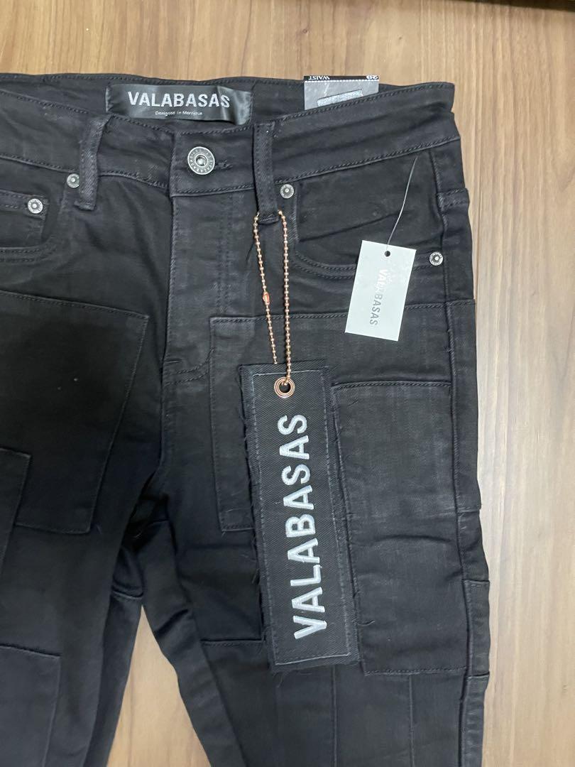 VALABASAS パネルスキニーフレアデニム ブラック サイズ29 新品 valabasasバラバサス パネルフレアストレッチスキニーデニム 29